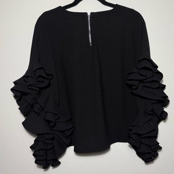 Gracia Black Ruffle Sleeve Top - Picture 4 of 9